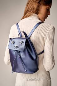 2018 Sirt Cantasi Modelleri Mavi Ipli Boncuk Cicek Islemeli Kiyafet Kombinleri Kadin El Cantalari Sirt Cantasi Cantalar