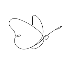 Continuous Line Butterfly White One Line Drawing Westberg Institute In 2020 Line Drawing Tattoos Line Art Tattoos Simple Line Drawings
