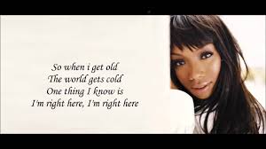 Brandy I M Right Here Lyrics Hd Youtube