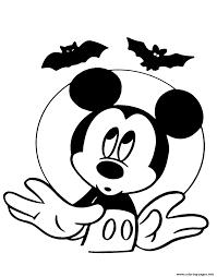 Hello today i am going to teach you how too make a mickey mouse shaped pizza. Mickey Mouse And Bats Disney Halloween Coloring Pages Printable