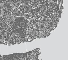 ¿vas a visitar la capital de portugal y necesitas un mapa de lisboa? Map Of The City Of Lisbon Portugal Stock Illustration Illustration Of Agualva Metropolis 123926351
