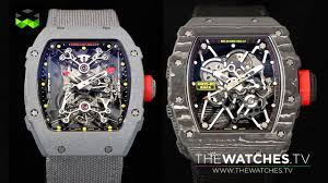 Winning nadal over to the idea of wearing a watch during competition, says mille, was no easy task. Richard Mille Nadal Family Rm27 01 Ultra Lightweight Tourbillon And The New Rm35 01 Youtube