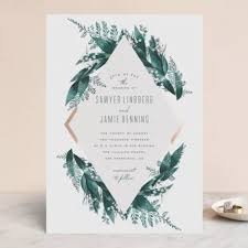 Green tropical palm leaf greenery eucalyptus branches decorative wreath & frame pattern. The 11 Best Websites For Wedding Invitations Of 2021
