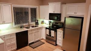scenery with kitchen cabinet spraying