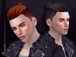 Sims 4 Cc Custom Content Men S Hairstyle The Sims Resource Anto Sunset Boy Guy Hair Manbun Sims 4 Hair Male Sunset Hair Sims 4 Curly Hair