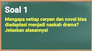 We did not find results for: Mengapa Setiap Cerpen Dan Novel Bisa Diadaptasi Menjadi Naskah Drama Jelaskan Alasannya