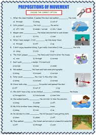Prepositions Of Movement Interactive And Downloadable Worksheet You Can Do The Exercises Online Or Downloa Preposition Worksheets Prepositions Verb Worksheets
