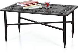 Modway harmony aluminum outdoor patio coffee table. Buy Sophia William Patio Coffee Table Rectangle Modern Outdoor Cast Aluminum Coffee Table 38 6 L X 23 0 W X 18 9 H Online In Turkey B086qy5t8p