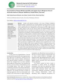 Ya mungkin ini adalah suatu tindakan yang dilarang bagi pengguna facebook. Pdf Accumulation Of Heavy Metals Lead Pb And Copper Cu In Mangrove Area Of Avicennia Marina In Manyar Subdistrict Gresik District East Java