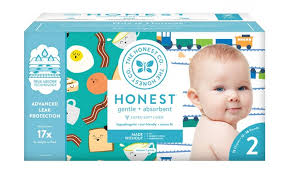 the honest company diapers size 2 trains breakfast print 76 count