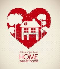Illustration Of Home Icons House Silhouette On Heart Sketch Serving Others Hospitality Christian Hospitality