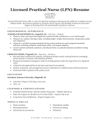 licensed practical nurse (lpn) resume