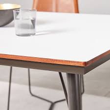 Paulson Dining Table White Laminate White Laminate Concrete Outdoor Dining Table Reclaimed Wood Dining Table