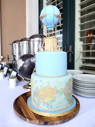 It S A Boy Celebrating Baby With A Beautiful Travel Themed Brunch Thierry Isambert Culinary Event Design Travel Baby Shower Theme Baby Shower Vintage Travel Cake