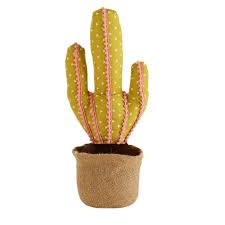 Cale Porte Cactus Vert Et Rose H 47cm Cactus Vert Cale Porte Cactus