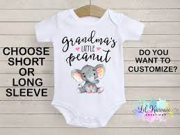 Download Grandma S Little Peanut Onesie Cute Baby Onesie Little Etsy
