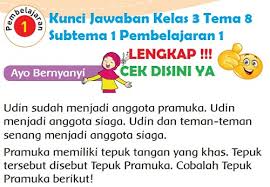 Sesuai dengan judul yang tertera di klik saja tombol link download yang ada di bawah artikel, maka anda akan diarahkan menuju halaman download. Lengkap Kunci Jawaban Kelas 3 Tema 8 Subtema 1 Pembelajaran 1 Simple News Kunci Jawaban Lengkap Terbaru