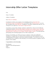 Internship plays a very important role in a student's life if ever he has opted it. 30 Best Internship Offer Letters Paid Unpaid Templatearchive