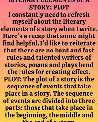 As a writer I often need to refresh myself about some important literary  elements in storytelling.