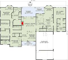 Two master suite home plans. Open Living With In Law Suite 59679nd Architectural Designs House Plans