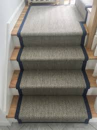 Indoor Outdoor Stair Runner With Navy Blue Wide Binding Stair Runner Outdoor Stairs Indoor Outdoor Carpet