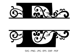 Download E Alphabet Split Font Monogram Graphic Graphic By Redcreations Creative Fabrica
