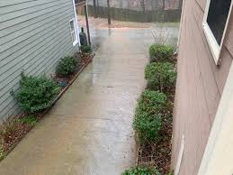 The concept behind this drainage set up was to captur. Channel Drain Installation Diy Driveway And Yard Me Reegs