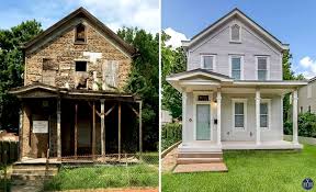 Exterior before storm damage repair