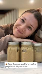 🎃 Pumpkin Pie Overnight Oats 🥧 , This is so jam-packed with nutrients!  Protein, fiber, you name it