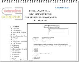 Materi ips kelas 6 semester 2 kurikulum 2013 revisi 2018. Soal Uas Ips Kelas 6 Semester 1 Dan Kunci Jawaban