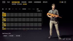 Weapons, attachments, grenades and cosmetic items are all equipped on the right. Pubg 1 0 Update 8 Introduces Weapons Skins And Region Locking Shacknews