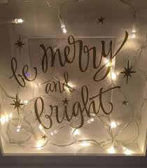 Festive Light Up Christmas Box Frame By Emmyloucrafts On Etsy Christmas Box Frames Christmas Frames Bright Christmas Decorations