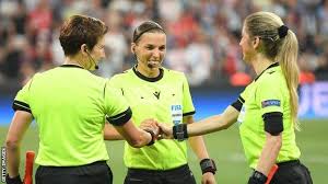 She will also be the first woman to referee a champions league game as well. Stephanie Frappart History Making Referee Praised For Super Cup Performance Bbc Sport
