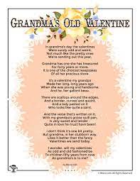 Download Grandma S Old Valentine Poem For Kids Woo Jr Kids Activities