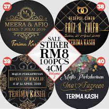 .botolkacang #kahwin #printing #jualan #sticker #print #weddingcard #kacang #bandarbarubangi #rollup kahwin #jual #bucketpopcorn #jualanku #sayajual #sayajualonline #murah #kedaionline. Sticker Kahwin Doorgift Label Stiker Murah 4cm 100pcs Shopee Malaysia