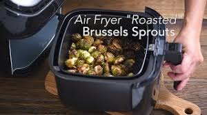 What makes roasted brussels sprouts so delicious? Air Fryer Roasted Brussels Sprouts So Quick Crispy Tender Youtube