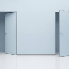 The Structure Of The Door Casing Allows Installing A Door Leaf Flush With The Wall Without Casing A Doorway Wi Invisible Doors Modern Wood Doors Doors Interior