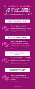 Pausen Richtig Nutzen Fur Konzentriertes Lernen Und Arbeiten Lernen Studieren Tipps Lernmethoden