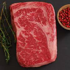 Once butter has rendered, tilt pan slightly towards yourself and with a large spoon slowly baste each side of the ribeye for 1.5 minutes each. Wagyu Beef Rib Eye Steak Marble Grade 7 Gourmet Food World
