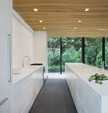 Open frame kitchen cabinets can look more modern or more traditional, depending on the design of the kitchen and the hardware of the cabinets. Kitchen Design Idea White Modern And Minimalist Cabinets