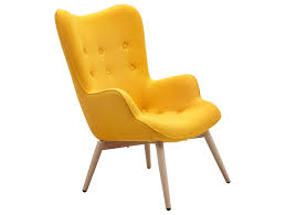 So sitzen bestimmt entspannt und bequem. Relaxsessel Anjo Mit Armlehnen Gelb Webstoff Salesfever Salesfever De