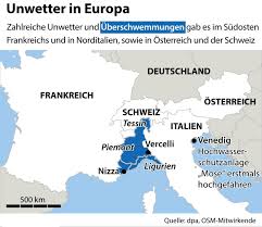 Fast 36000 blitze über der schweiz, die meisten davon im tessin. Unwetter Sturzen Regionen In Frankreich Und Italien Ins Chaos