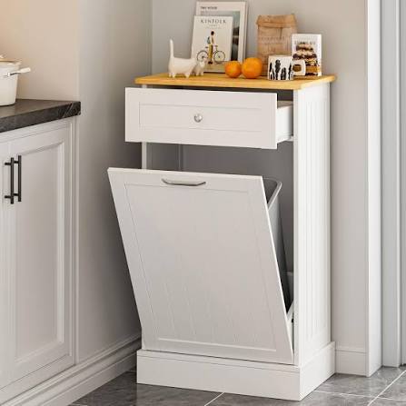 Tilt Out Trash Cabinet Wooden