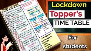 Best Timetable For Students Topper Student Timetable In Lockdown The Best Time Table For Studies Youtube Some students are morning birds while others are dark knights. topper student timetable in lockdown