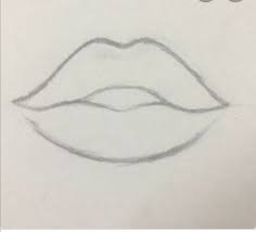 Drawing | Lips Sketch, Lips Drawing, Lip Tutorial Drawing