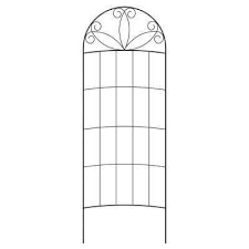 80 In Black Steel Scroll Curved Trellis Metal Trellis Trellis Lattice Trellis