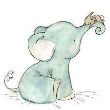 Print Sale Bunny Hug Nursery Print 8x10 Baby Art Elephant Art Elephant Drawing