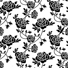 Black And White Background Design Images Romantic Roses Seamless Pattern Black Flowers At White Background Repeating Design Black And White Flowers Black Rose Black And White Illustration