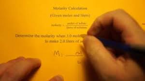 M = (0.75) / 0.500. Molarity Calculations