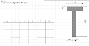 solved 1 locate the center of gravity for this shape a